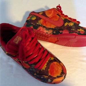 Nike SB Red and Orange Patterned Sneakers